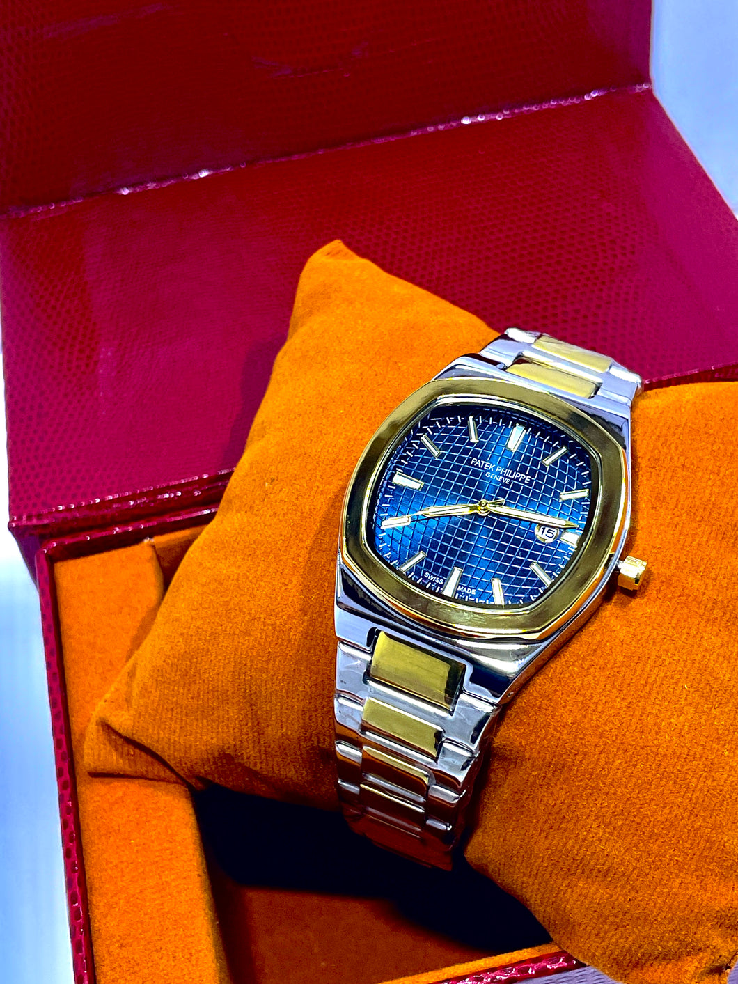 Patek Philippe blue dial date