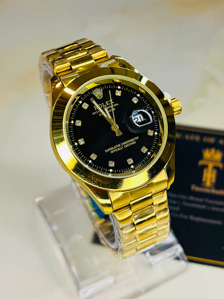 Rolex most premium gold+ black dial