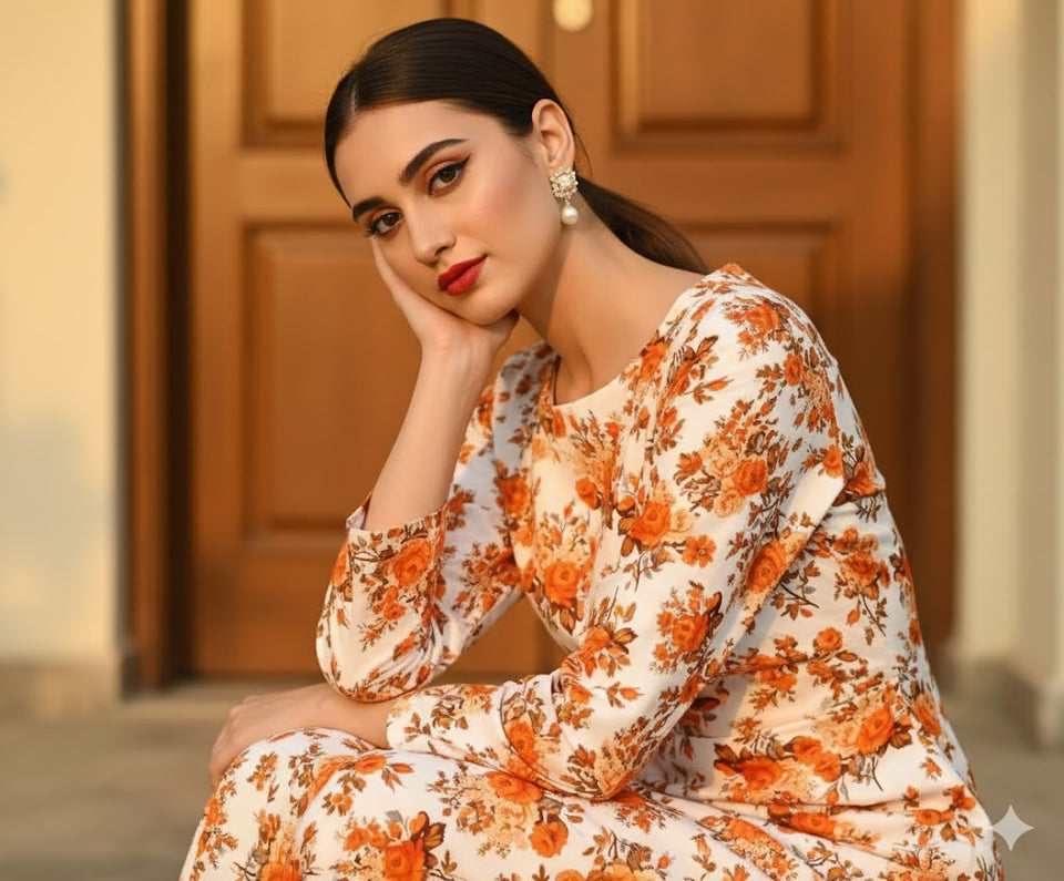 Winter Polo Cotton Suit 2 Piece - SKU 27